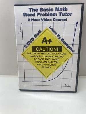 Basic MATH Word Problem 2 DVD Tutor 8 Hour Video Course New! Homeschool