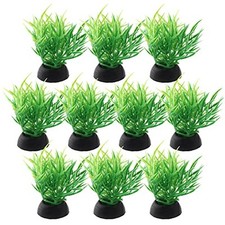 Aquarium Plant Ornaments, Artificial Water Plants, Lifelike Plastic Fish Green