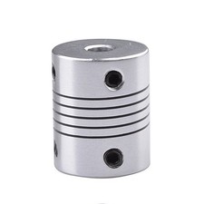 Aluminum Alloy Shaft Coupling 8mm to 8mm / 10mm, Flexible Coupling
