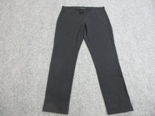 Eileen Fisher Pants Womens M Black Knit Straight Leg Pull On Elastic Waist