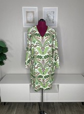 Soft Surrounding Soleil Linen Blend Dress Women's Medium Cabana Scarf