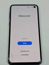DEFECTIVE - Samsung Galaxy S10E - 128 GB - Black- GSM Unlocked  - 10691