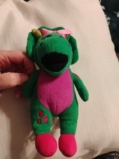 Fisher Price Mattel Lyons 2017 Barney the Dinosaur Baby Bop Plush 8"