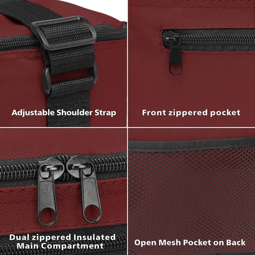Insulated lunch Bag, 6 Cans Small Insulated Cooler Box Tote Container Lunch B... - Picture 7 of 7