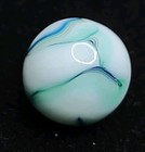 Oxblood 💎Blue & Green Swirl Ravenswood or Alley Glass Swirl Vintage Marble .58" — photo 8