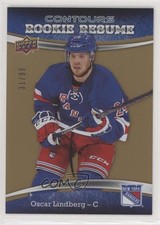 2015-16 Upper Deck Contours Rookie Resume Gold Rainbow 31/99 Oscar Lindberg fm0