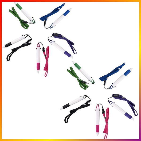 Kugelschreiber 10Er Set Verstellbar Schwarz 0,7Mm FüR BüRo Schule Geschenk-image