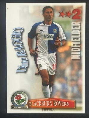 MAGIC BOX SHOOT OUT 2003/04 GREEN BACK 03/04 BLACKBURN ROVERS DINO BAGGIO