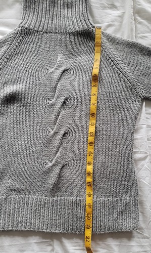 Maglione ACROBAT girocollo grigio 85% seta 15% cashmere M - Foto 4 di 6