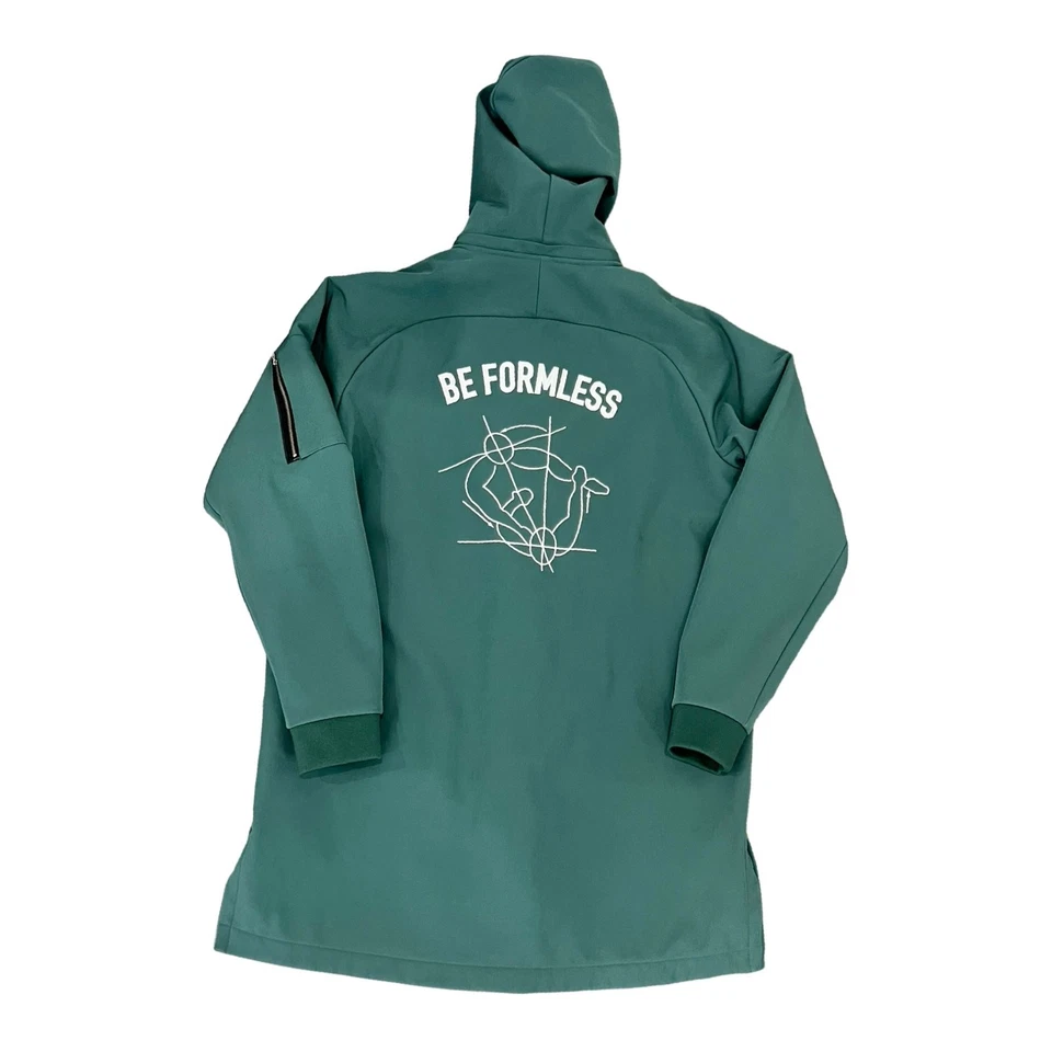 DOE Be Formless Jungle Green White Embroidered Hooded Jacket size XL Streetwear - Image 2 of 4