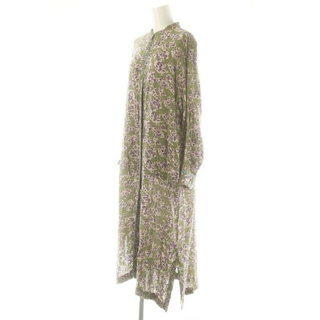 JOURNAL STANDARD RELUME FLOWER PRINT PIPING DRESS LONG