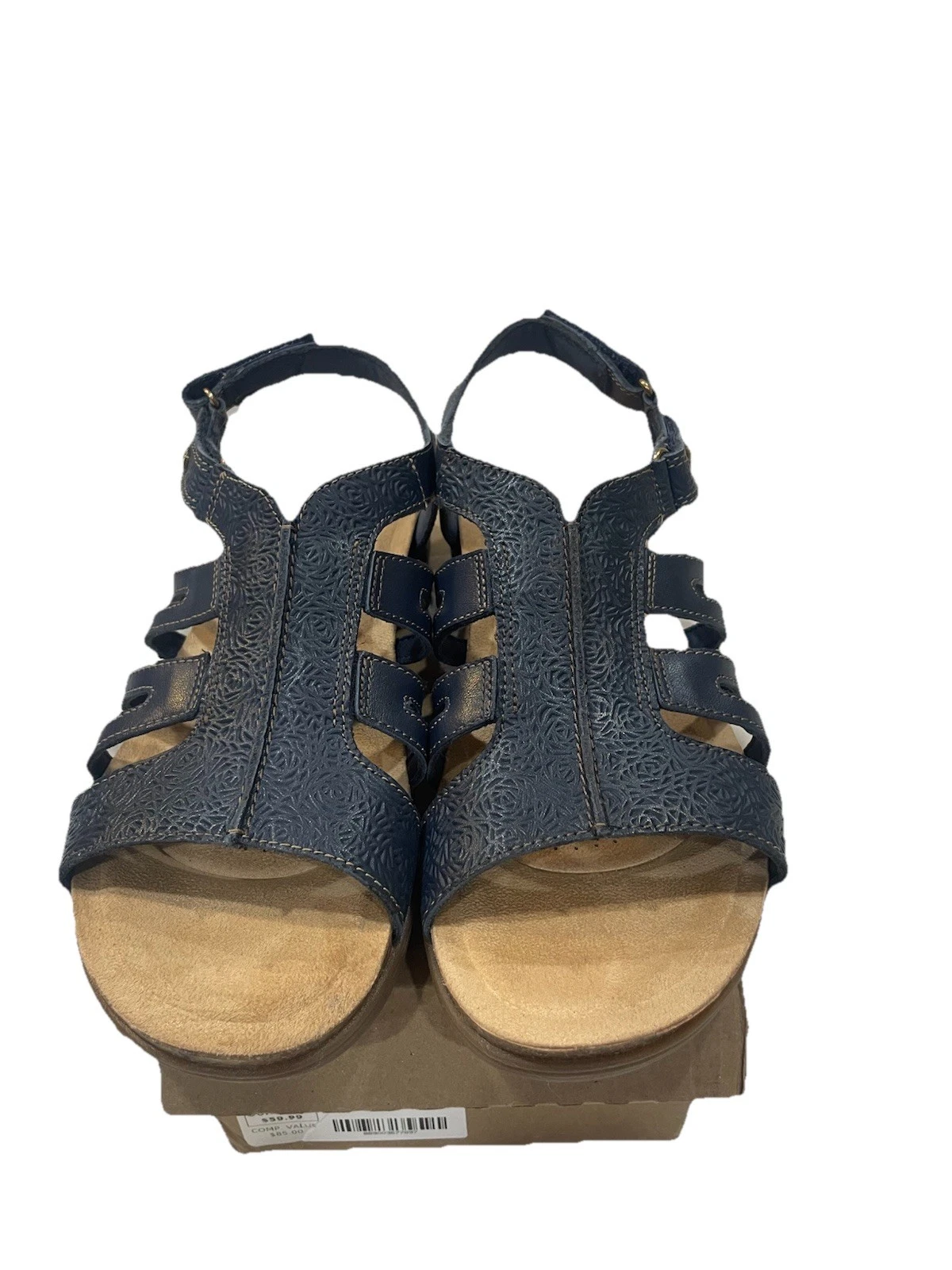 Clarks April Belle Women's Sandal Women’s Size 11 N Navy