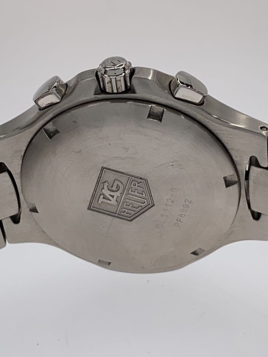 TAGHeuer Quartz Watch Analog Stainless BLU SLV SS CL1112 Kirium Date Chronograph image 3