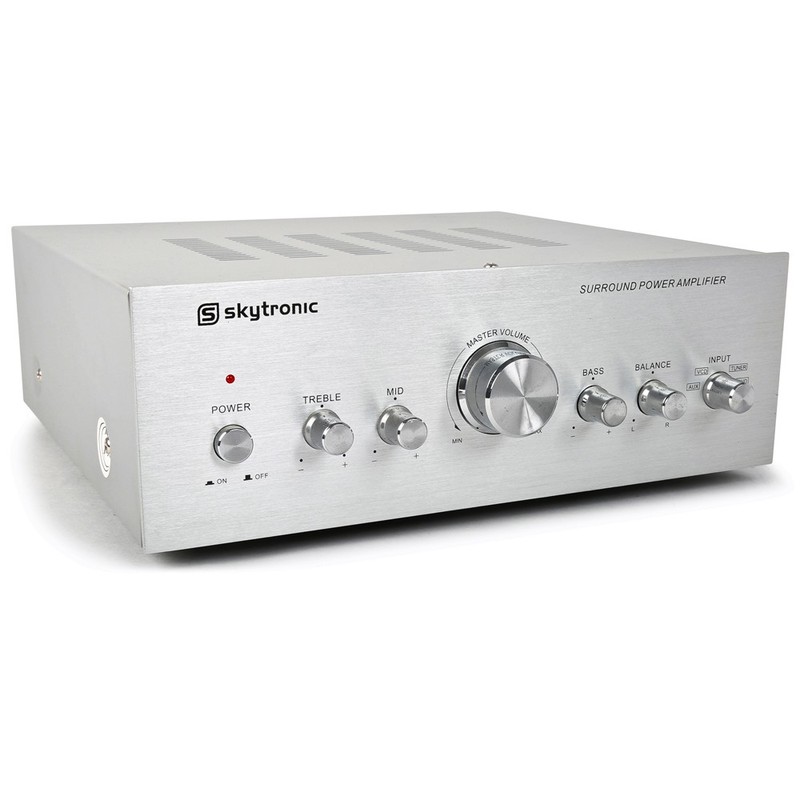 Skytronic 103.311 HiFi Power Amplifier 400W - Home Stereo Sound System