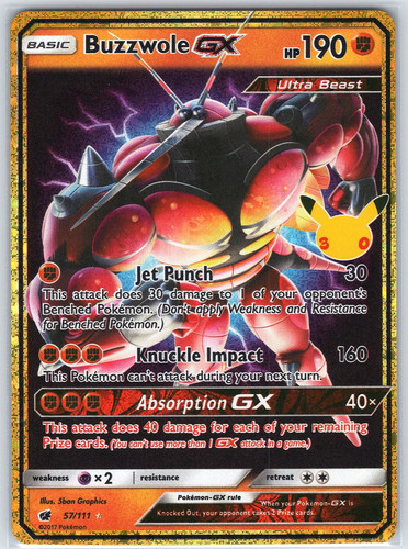 Buzzwole GX #57/111 ME: 30th Celebration Classic Collection