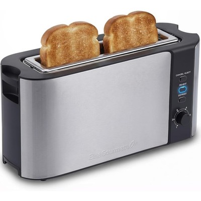 ECT3200 2-Slice, 1 Long Slot, Slim Toaster, Reheat, 6 Toast Settings, Defrost...