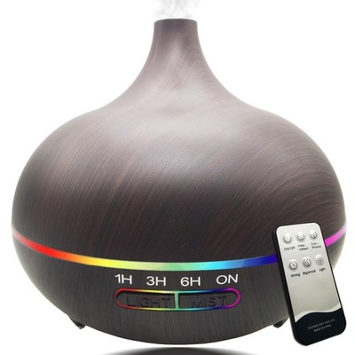 550ml Aroma Diffuser, Ultrasonic Essential Oil Diffuser, 7~Color LED, Timer