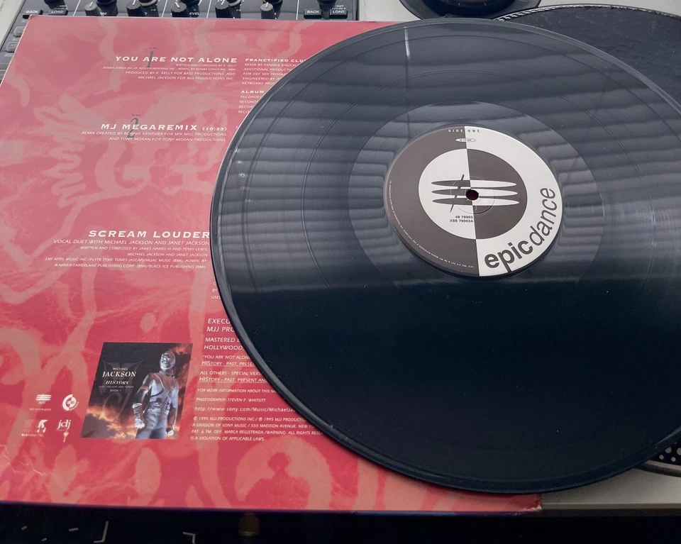 Michael Jackson – You Are Not Alone OG 1995 Press 12 дюймов Обложка с Картиной VG+/VG - Изображение 2 из 2