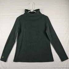 Dudley Stephens Terry Greenpoint Turtleneck Hunter Green Top Size XS NEW