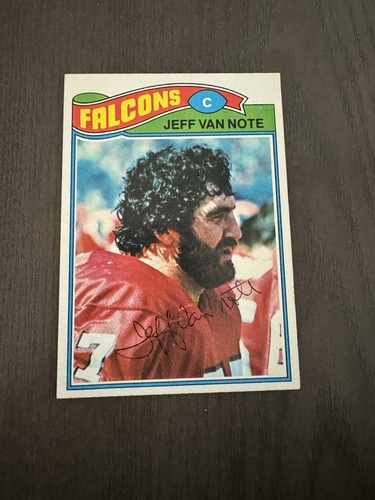 1977 Topps #327 JEFF VAN NOTE Atlanta Falcons Auto Autographed HAND SIGNED Card