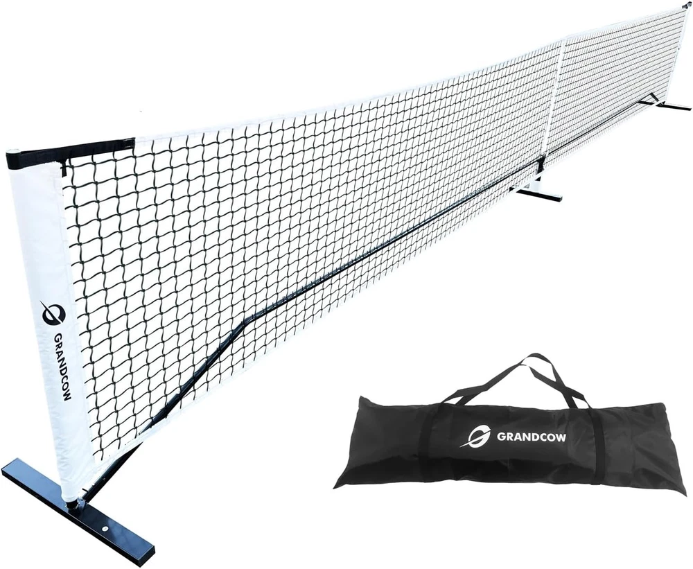 Pickleball 22 FT Regulation Outdoor Pickleball Tennis Net Bag  Driveway Backyard