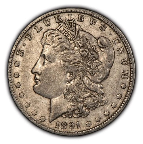 1891-O $1 Morgan Silver Dollar - Luster - XF Semi Key Date - SKU-D4211