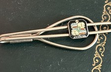 Vintage 1930s enamel Tie clip Hawaii souvenir