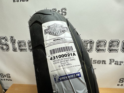 Genuine Harley-Davidson Front Tyre Michelin Scorcher 11 120/70R18 43100021A - Picture 4 of 4