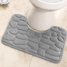Washroom Toilet Foot Mat U-Shaped Floor Mat Waterproof Pad Bathroom Bathroom Wat