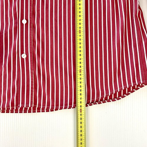 R M WILLIAMS Stockyard Red/White Striped Long Sleeve Button-Up Shirt - Size L - Picture 4 of 12