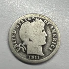 1911 Philadelphia Barber Dime 90% Silver 100+ years Old 🇺🇸 Thick Detail