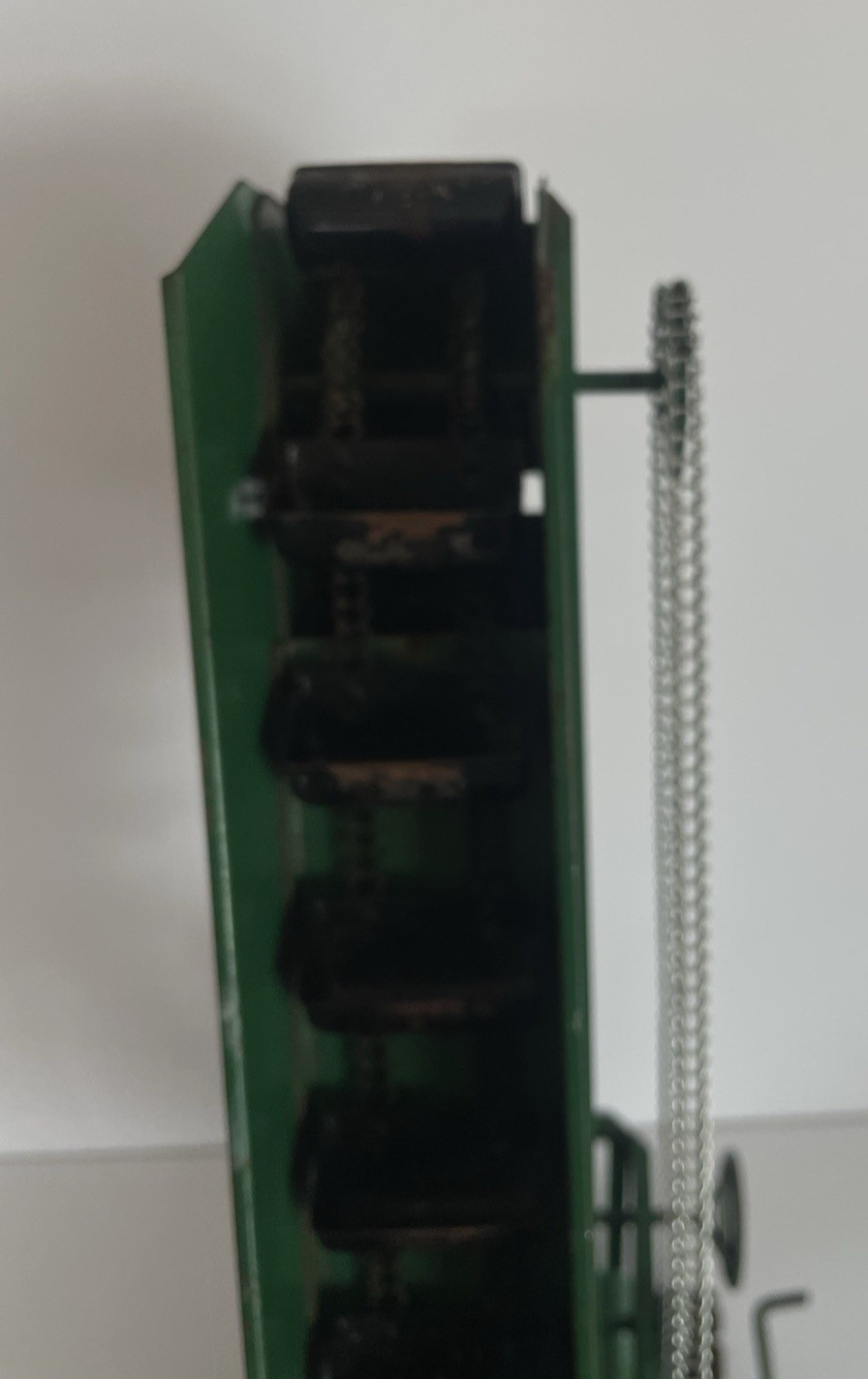 VINTAGE DOEPKE MODEL TOYS BARBER GREEN BUCKET LOADER