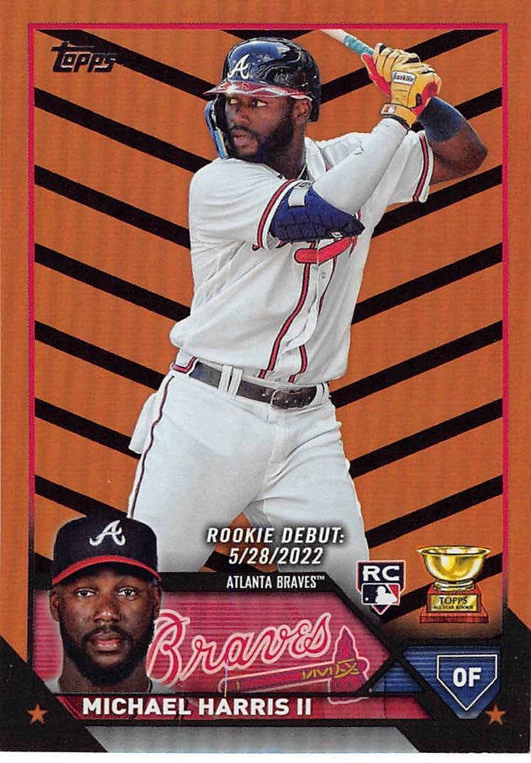 2023 Topps Update Series - Rookie Debut Michael Harris II #US225 Orange & Black