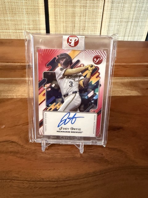 2025 Topps Pristine - Autographs Joey Ortiz /5   Jersey Match 3/5