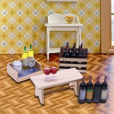 1/12 Mini Dollhouse Furniture Dollhouse Furniture for Bedroom Decoration