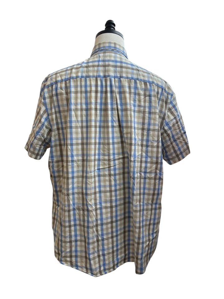 Camisa de Vestir Van Heusen Para Hombres XL Multi Cuadros Viajero Regular Cuello Abotonada Foto 2 de 4