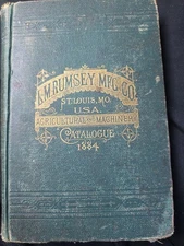 1884 LM Rumsey MFG Company Agricultural And Machinery Cataloge