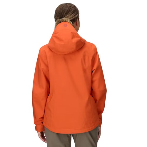 Marmot PreCip Eco Pro Women's Rain Jacket, Ginger Blossom, Large - Picture 2 of 6