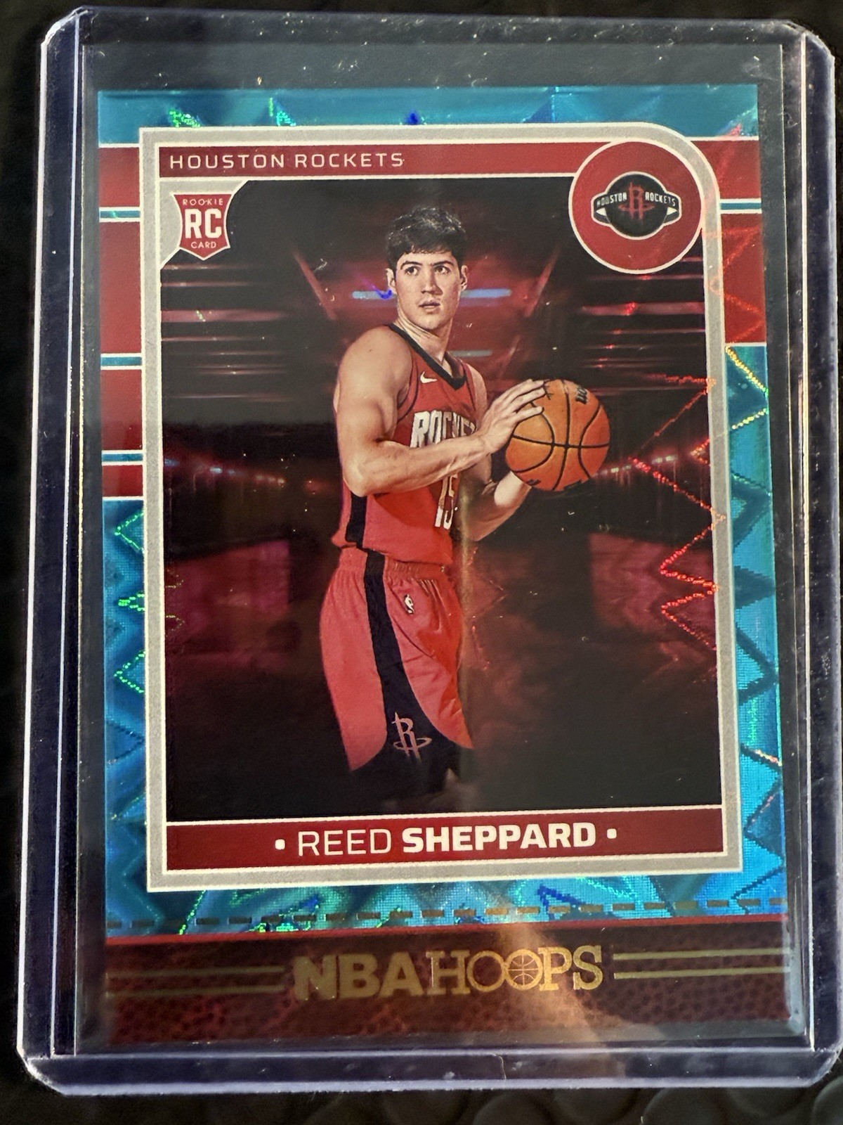 2024-25 Panini Nba Hoops - Rookies Reed Sheppard #233 Teal Explosion (RC)