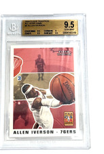 2003-04 Fleer Tradition ALLEN IVERSON All Star #199 Sixers HOF (BGS 9.5 GEM MT)