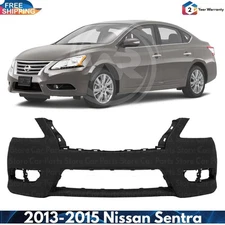 Front Bumper Cover Fascia Paintable For 2013-2015 Nissan Sentra