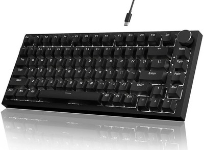 Attack Shark ajazz AK820 Mechanical Gaming Keyboard with Knob 75% Keyboard Ho...