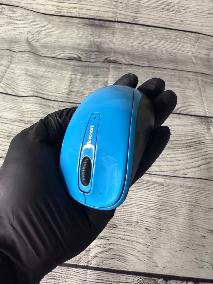Microsoft 3500 #1427 Wireles Mobile Mouse USB Transceiver 3 Buttons Blue Black - Image 4 of 4