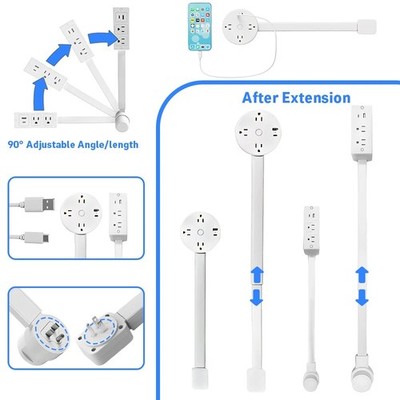 EZ Outlet Electrical Outlet Extender. Access Hard-to-Reach Outlets!