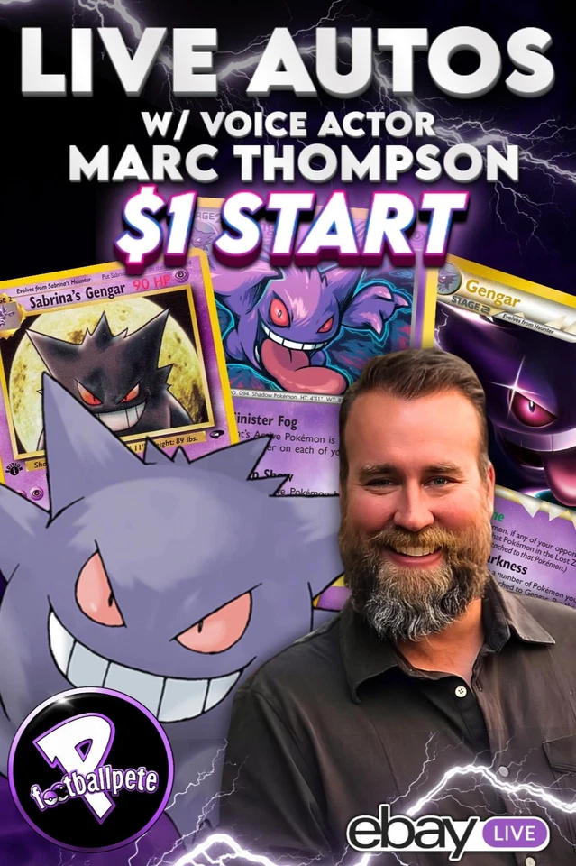 LIVE SIGNING WITH MARC THOMPSON THE VOICE OF GENGAR!