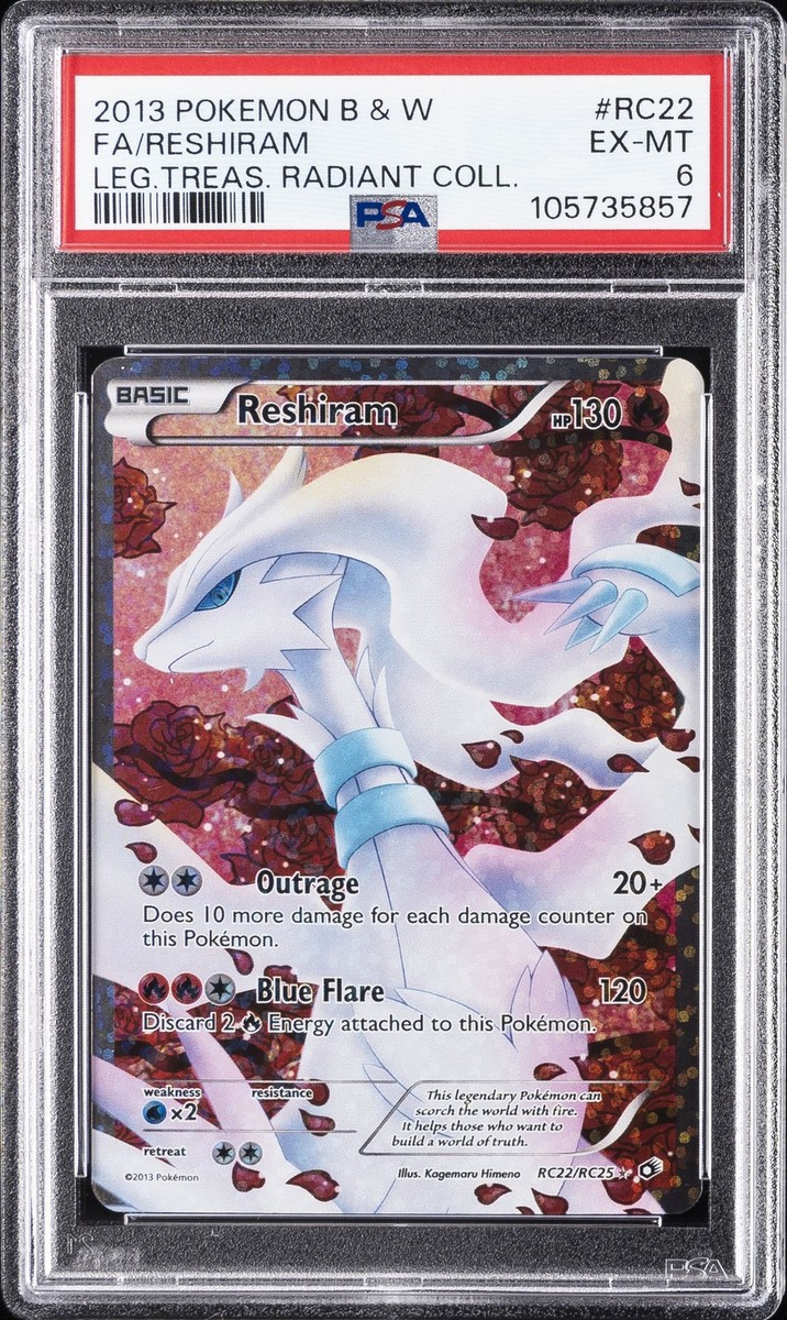 Reshiram (Full Art) RC22/RC25 Legendary Treasures: Radiant
