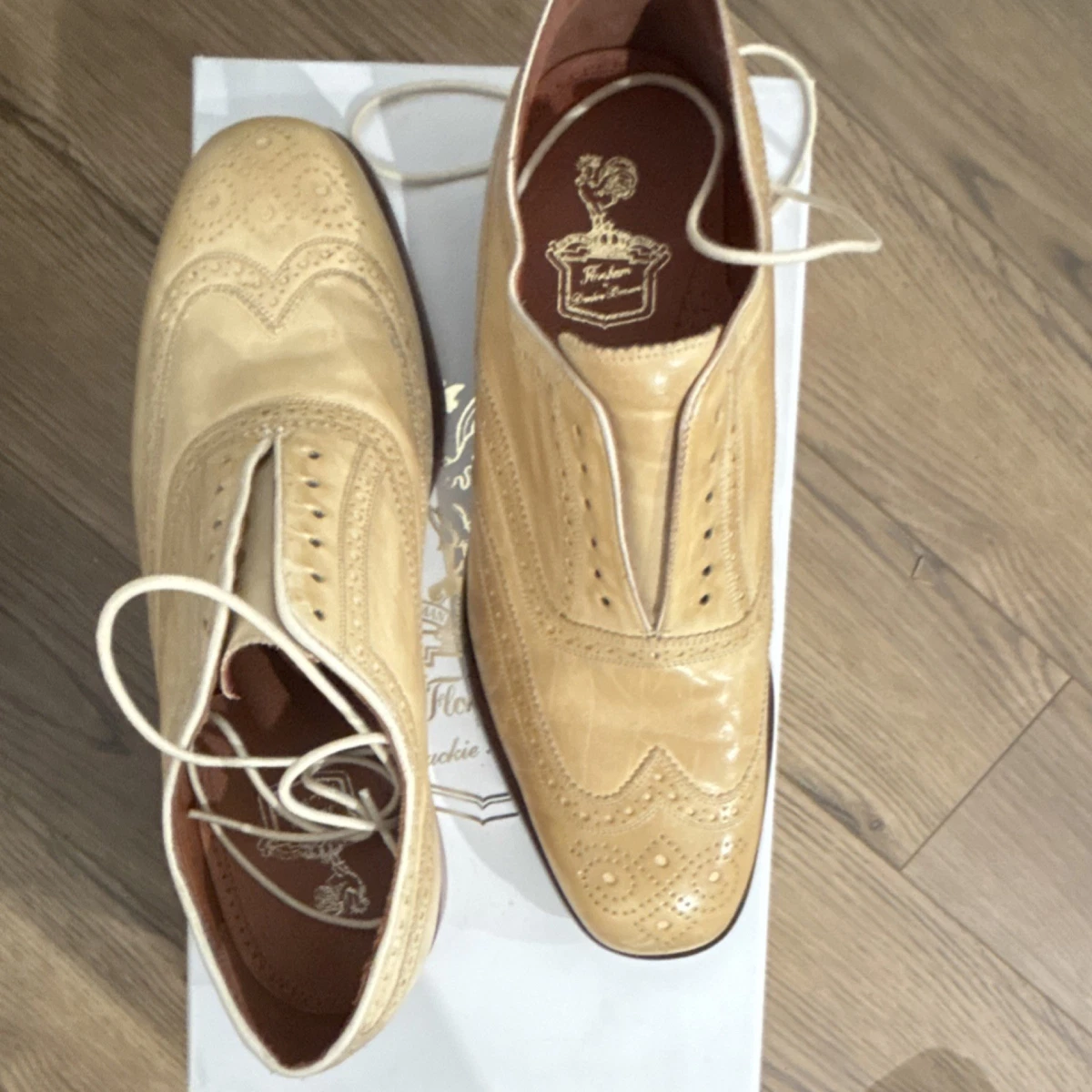 Florsheim Wingtip Oxford Duckie Brown Butterscotch Florsheim by Duckie Brown — Horween Leather Co main image 3