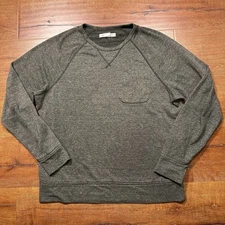 Outerknown Crewneck Sweatshirt Mens L Gray Pullover Sweater City Alt Nature