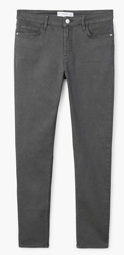 MANGO skinny jeans women's size 10 gray cropped design demin New with Tag - Picture 5 of 8