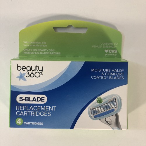Beauty360 Razor Replacement 5 Blade 4 Cartridges each with Botanical Oils - Bild 4 von 4